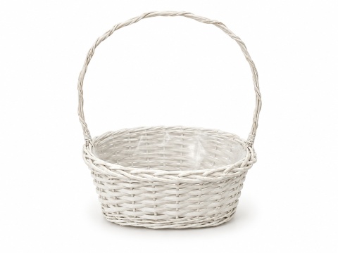 Košík 44 x 32 x 23 cm, biely