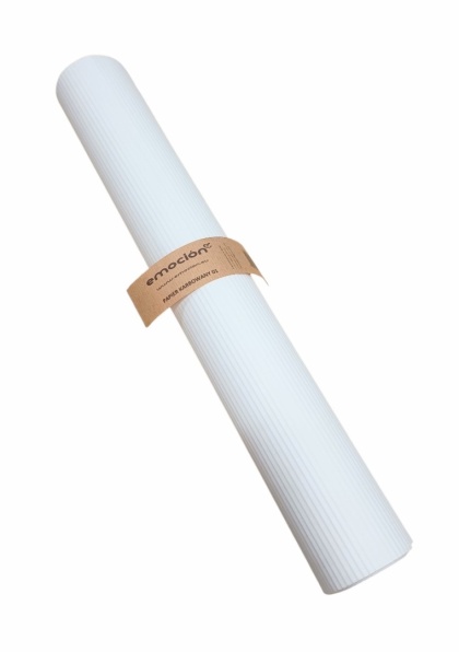 PAPIER KARBOWANY BIAŁY 10 M