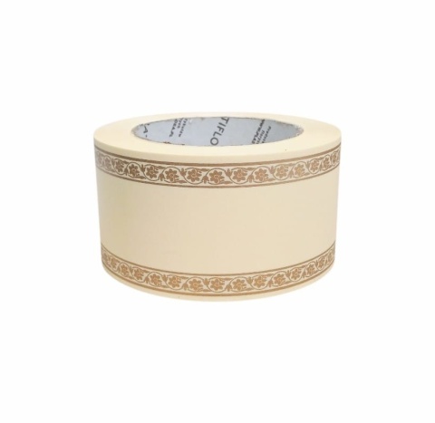 Wstążka pogrzebowa szer.6 cm, dł.45 m, krem