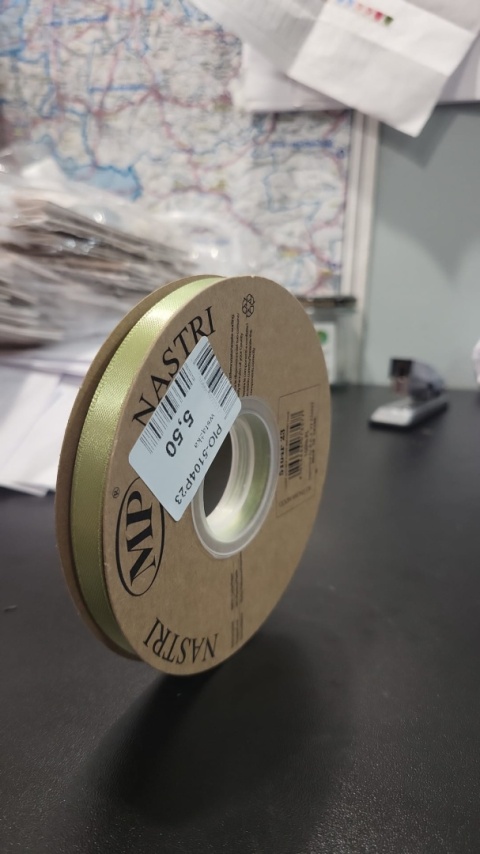 Talianska stuha Svetlo DOUBLE SATIN 1cm 50m VEK