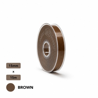 Matt DOUBLE SATIN 1,5 cm 15m BROWN Talianska stuha