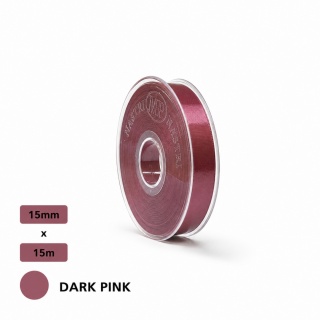 Matt Double SATIN 1.5cm 15m DARK PINK