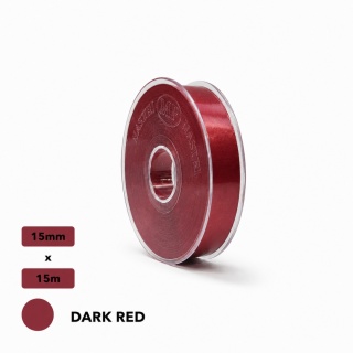 Matt DOUBLE SATIN 1,5 cm 15m DARK RED