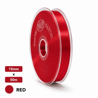 Talianska stuha NASTRO TAFT 1,5 cm 50m RED