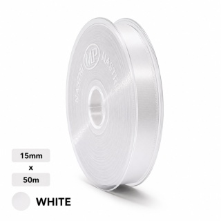 Italská stuha NASTRO TAFT 1,5cm 50m bílý