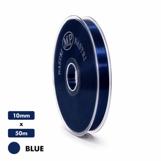 Wstążka włoska NASTRO TAFT 1cm 50m BLUE