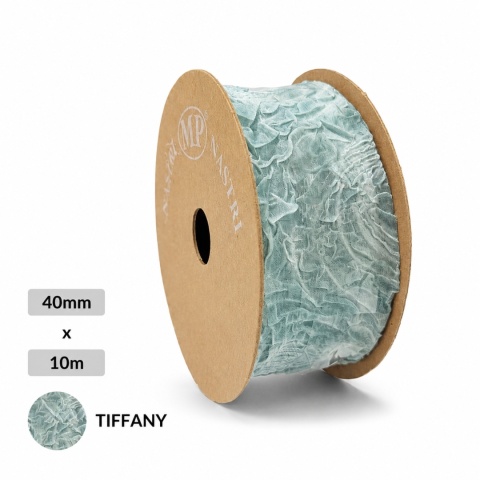 Wstążka włoska koronka NASTRO DAMAS 4cm 10m TIFFANY