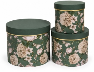 Flower box kpl 3szt - 20x17.2cm, zielony