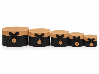 Flower box kpl 5 szt - 20,5 x 11 cm, czarny
