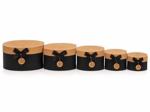 Flower box kpl 5 szt - 20,5 x 11 cm, czarny