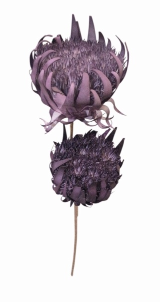 Kwiat piankowy podwójny 80 cm, fioletowy