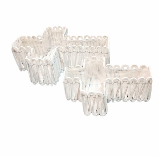 Osłonka krzyż z folią kpl. 2szt , 40 cm 30 cm, biały