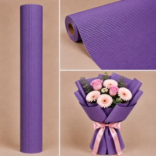 Papier karbowany - 50cm x 10m, fiolet