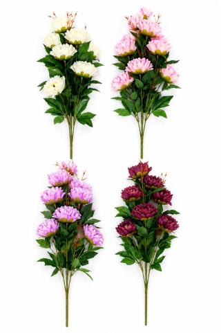 Piwonie - bukiet, 65cm x 25cm, mix kolorów
