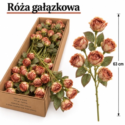 Róża gałązkowa 63 cm, jesienny