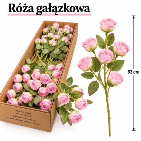 Róża gałązkowa 63 cm, róż