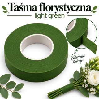 Taśma florystyczna, jasnozielona, 26 mm x 27 m | OASIS®