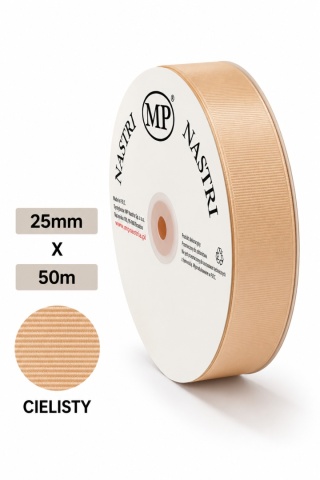 WSTĄŻKA RYPSOWA CIELISTY 50M X 2,5CM