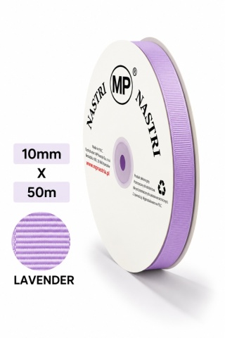 WSTĄŻKA RYPSOWA LAWENDOWY 50M X 1CM