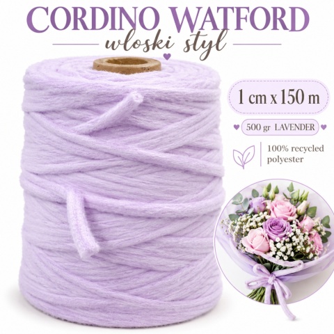 Włoski sznurek CORDINO WATFORD 500gr, LAVENDER