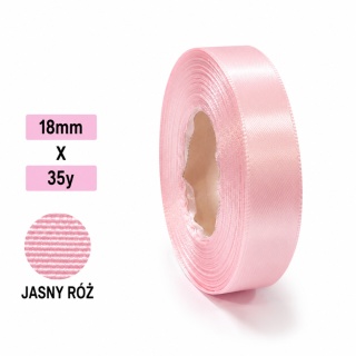 Klasická stuha 1,8cm 35y, svetlo ružová