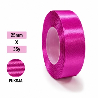 Klasická stuha 2,5cm 35y, fuchsia