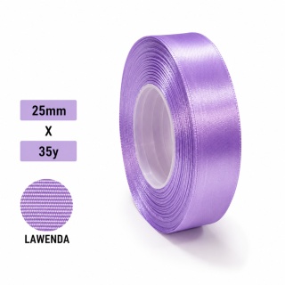 Wstążka klasyczna 2,5cm 35y, lawenda