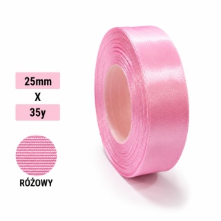 Klasická stuha 2,5 cm 35 cm ružová