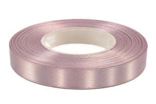 Wstążka satynowa – 12 mm × 32 m (35y), satyna, kolor: róż