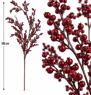 Gałązka ilex 100 cm, bordo