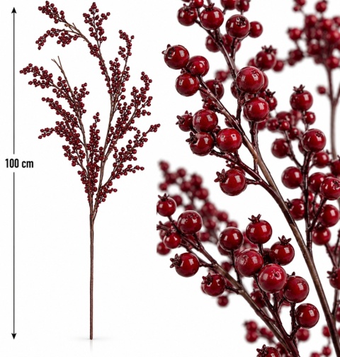 Gałązka ilex 100 cm, bordo